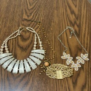 Bundled necklaces and bracelet